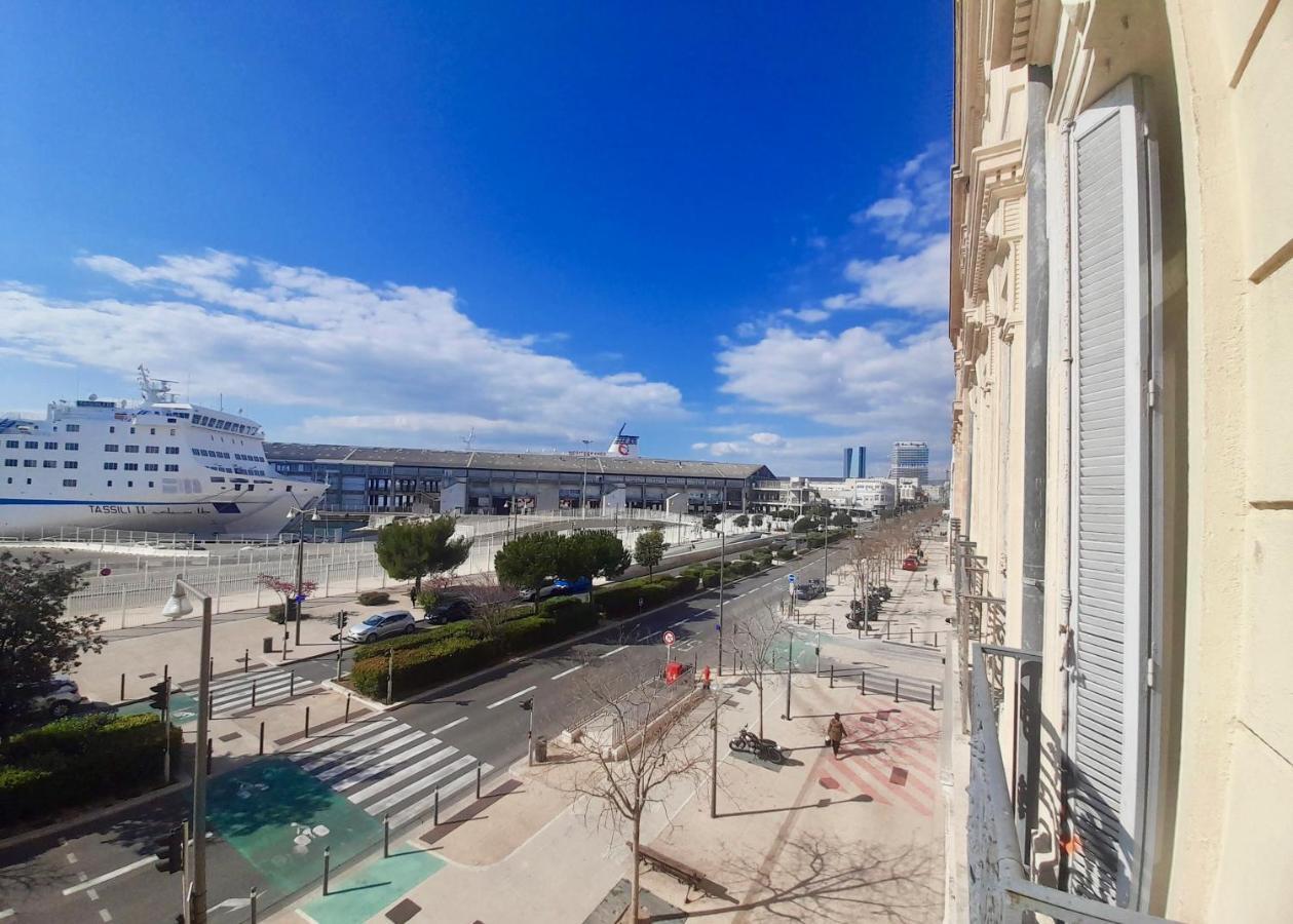 Spacieux Et Lumineux Appartement Vue Mer Joliette Marsilya Dış mekan fotoğraf